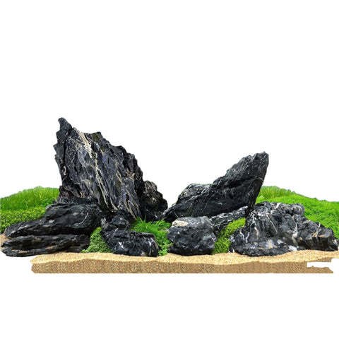 Rocas decorativas naturales Seiryu Paisaje Black