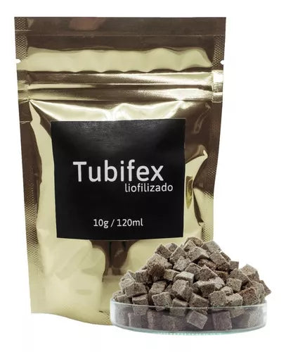 Tubifex Liofilizado 10 Gr Gusano Fango Alimento Para Peces